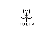 Tulip Flower Logo Template, a Branding & Logo Template by yopie (Thumbnail 3 of 3)