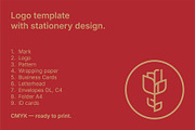 Golden Blossom Logo & Stationery Set, a Branding & Logo Template by Anton Akhmatov (Thumbnail 2 of 11)