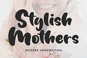 Stylish Mothers, a Handwritten Font by Megatype (Thumbnail 1 of 7)