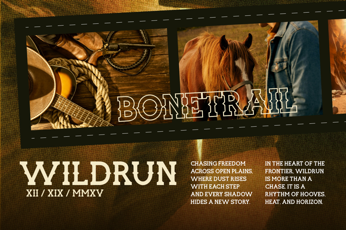 Gravebone Western Style Font, a Sans Serif Font by Vadovastd (Photo 3 of 7)