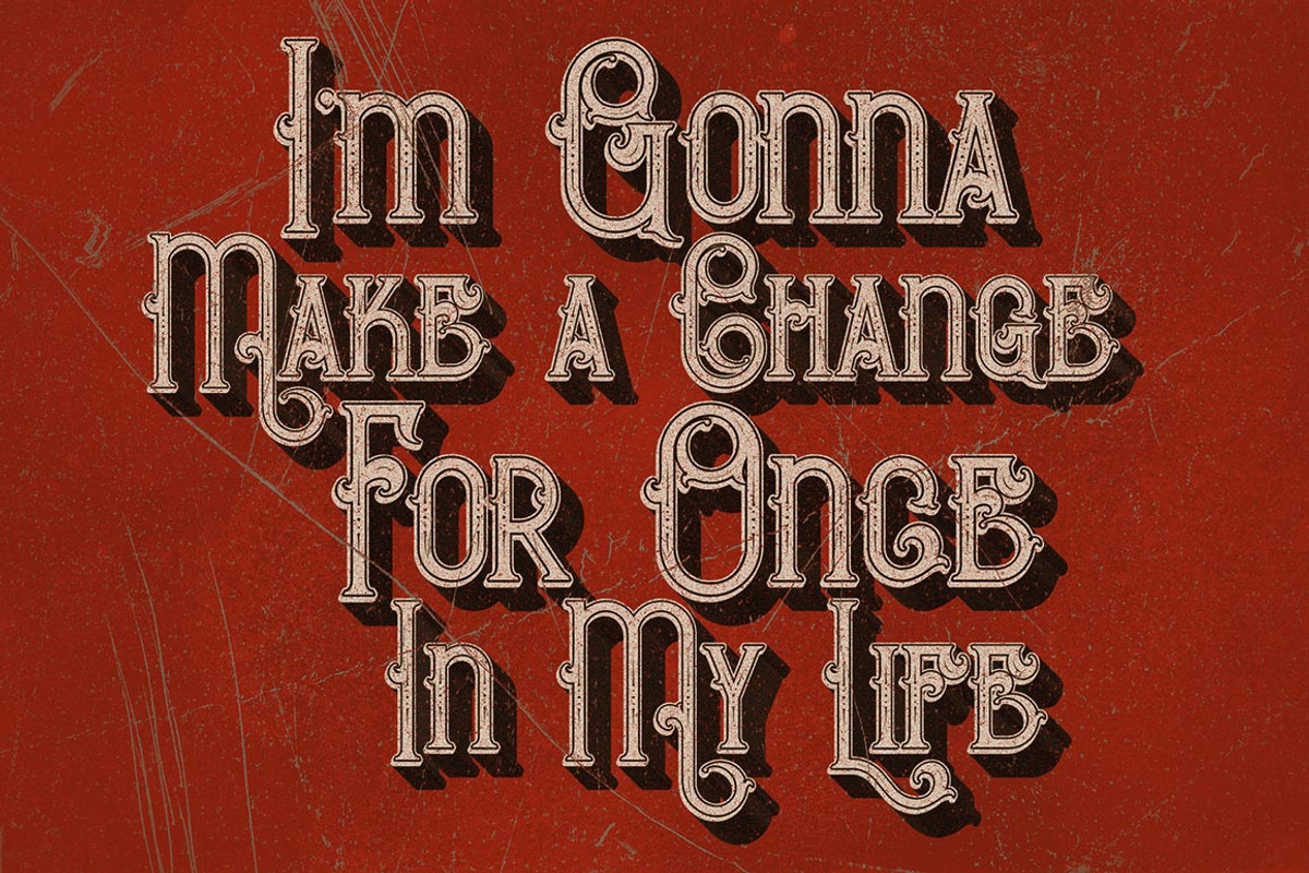 Bureno - Decorative Font, a Font by Cruzine (Photo 2 of 7)