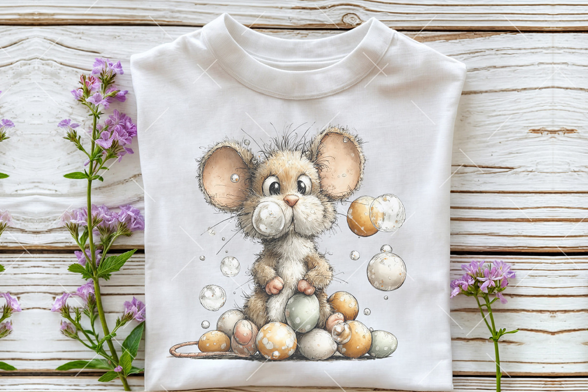 Whimsical Easter Mouse Clipart, an Illustration by OK Design (Photo 4 of 6)