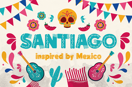 Santiago - Authentic Mexican Type, a Sans Serif Font by HipFonts