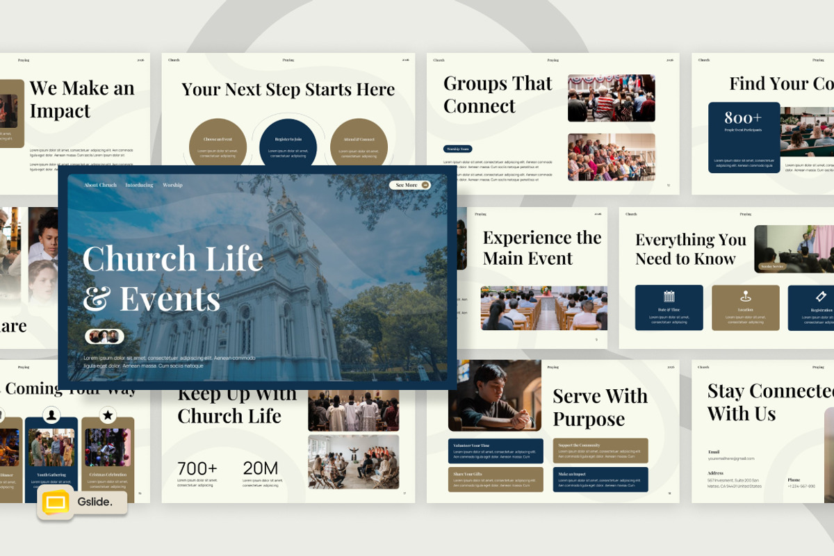 Church Events & Activities, a Presentation Template by Loin Studio (Photo 1 of 4)