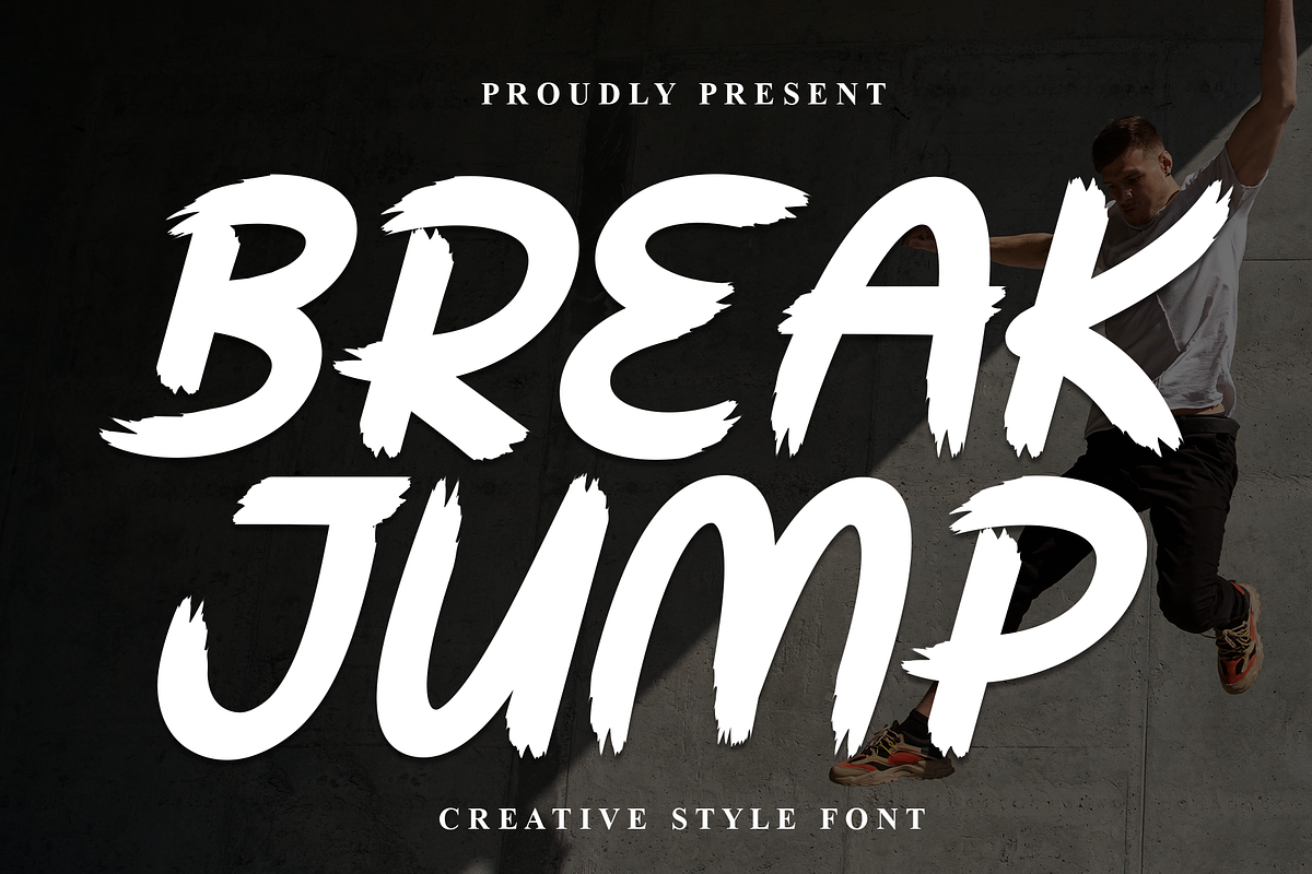 Break Jump | Script Font, a Script Font by Scratchones (Photo 1 of 8)