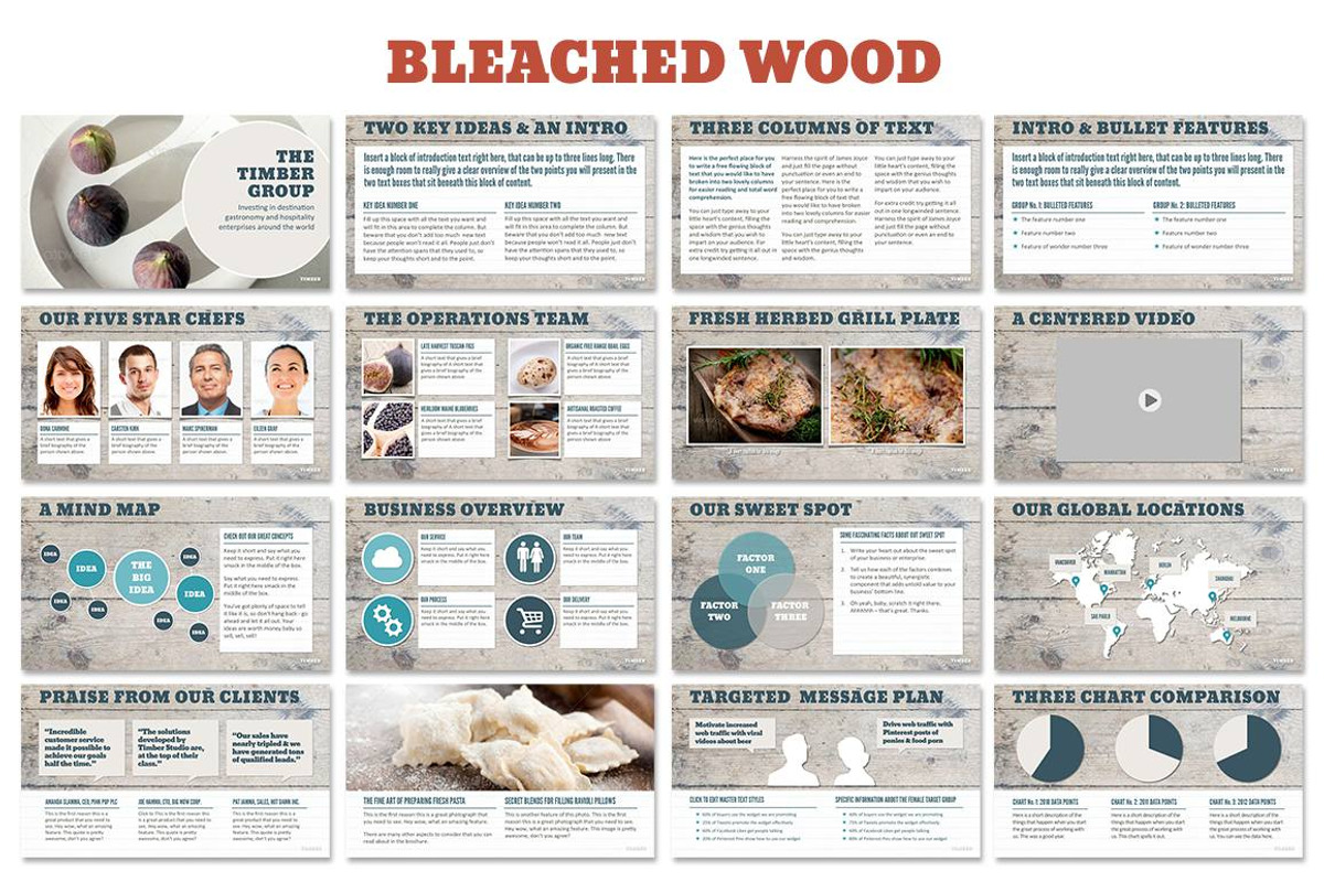 Timber Powerpoint Templates, a Presentation Template by Blixa 6 Studios