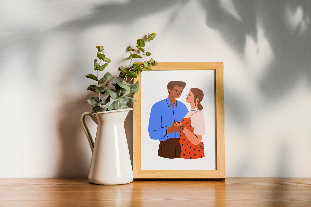 Happy love couples hugging set, a Person Illustration by Good Studio (Photo 9 of 10)