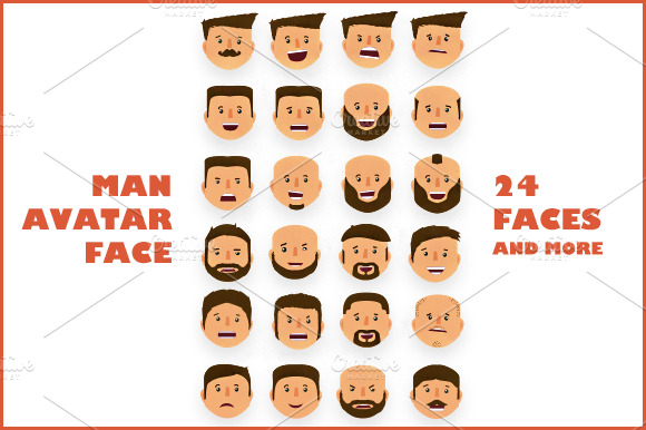 Man Avatar Face
