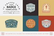 12 Coffee Logo and Badge Templates, a Branding & Logo Template by Wortfice (Thumbnail 1 of 9)