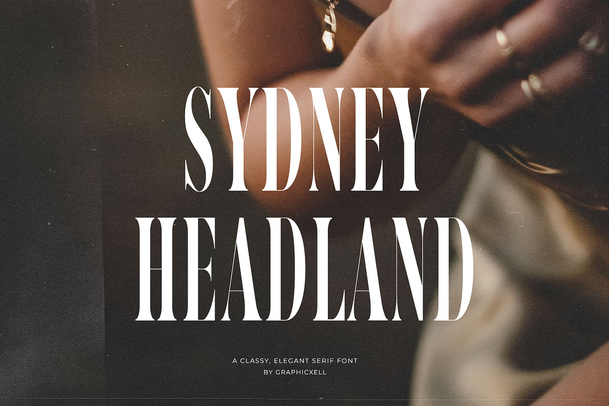 Sydney Headland Elegant Serif Font, a Serif Font by Graphicxell (Photo 1 of 13)