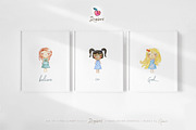 Baby Girl, Watercolor Angels png 030, an Illustration by Drawberx (Thumbnail 6 of 9)