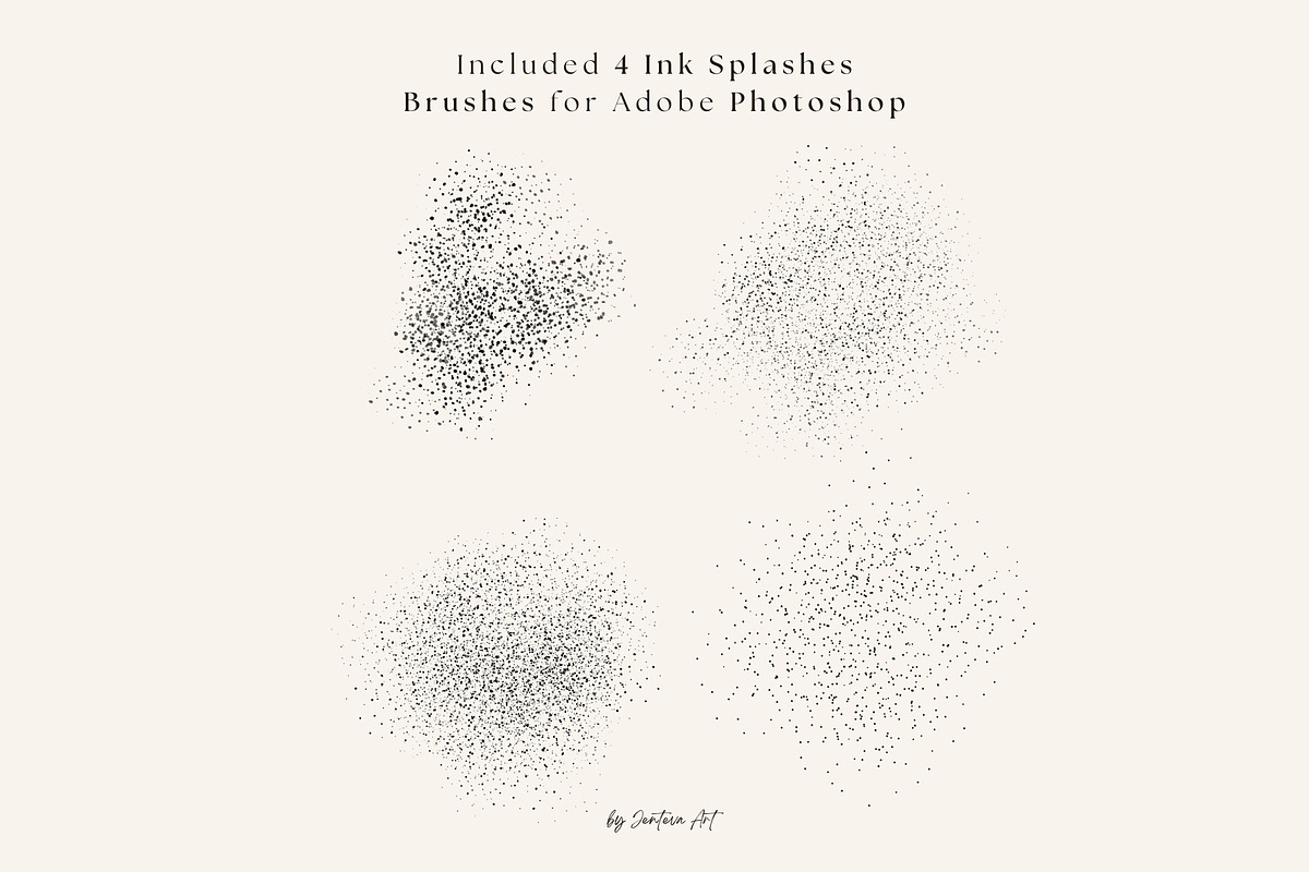 Photoshop Ink Brushes, a Brush Add-On by Jenteva Art (Photo 4 of 12)