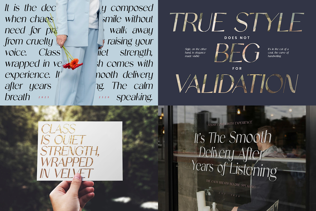 Stylish Serif - 6 Font Bundle, a Serif Font by Brand Earth (Photo 5 of 8)