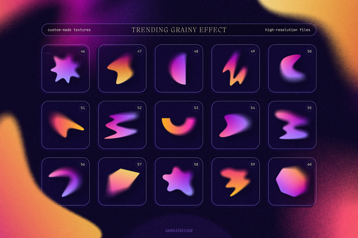 Blurry Gradient Shapes Collection, an Object Graphic by Samolevsky (Photo 6 of 15)