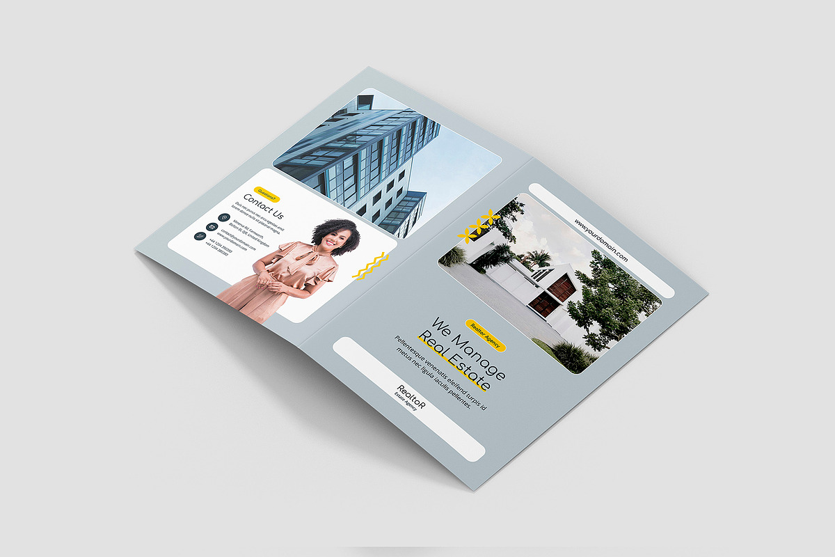 Realtor Estate Agent Brochure Bifold, a Brochure Template by artbart (Photo 3 of 8)