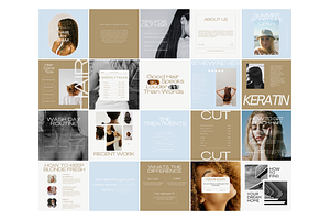 Hair Stylist/Salon Template Bundle