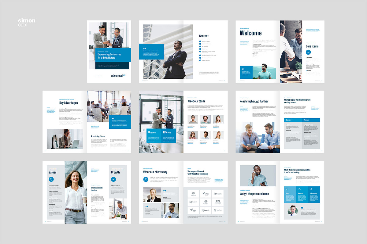 ADVANCED / Brochure Template, a Brochure Template by Type Here Studio (Photo 14 of 15)