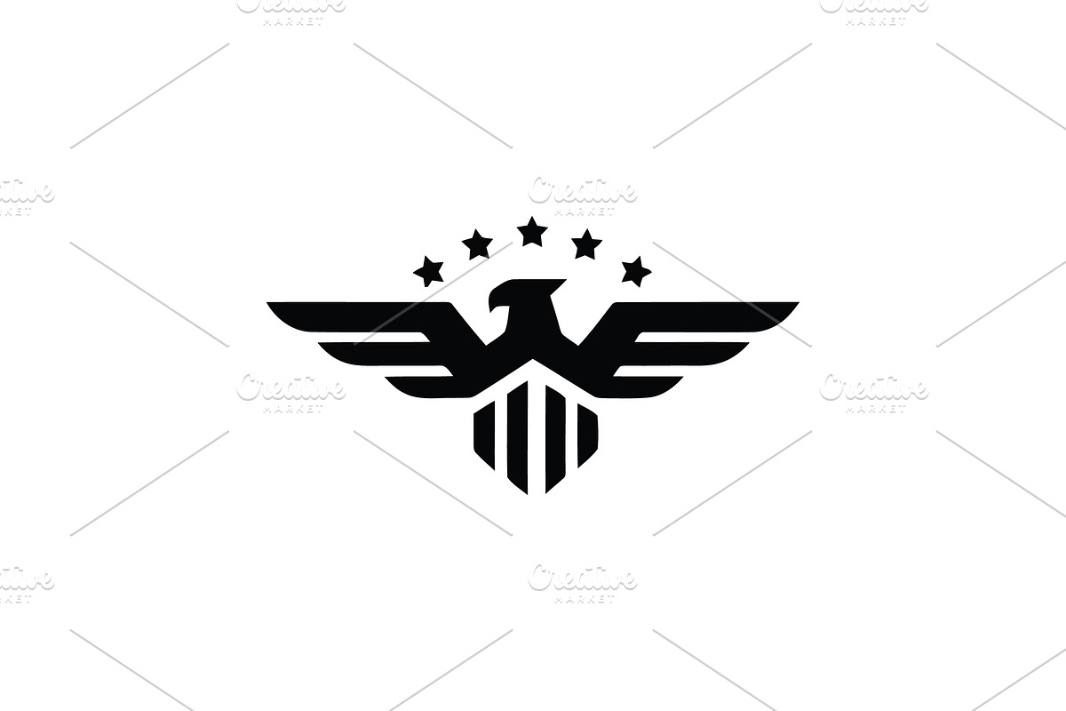 Eagle Patriotic Shield Logo Vector, a Branding & Logo Template by Vectorium Studio (Photo 1 of 2)