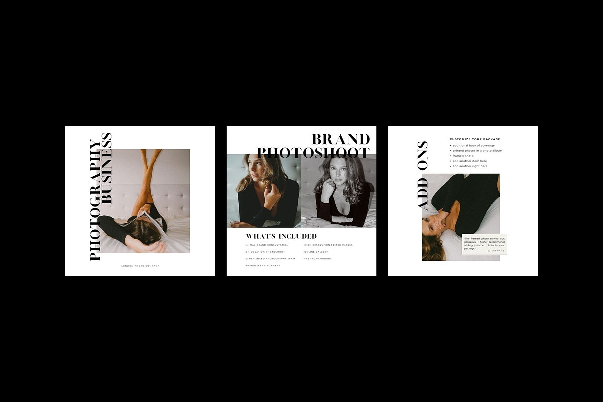Photography Instagram Templates, a Social Media Template by Blush Created (Photo 5 of 19)
