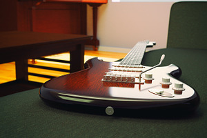 Electric Guitar On A Table