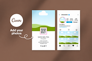 Instagram Style Business Card, a Business Card Template by Saman Osama (Thumbnail 4 of 8)