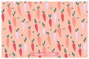 Cute Spring Carrot Pattern, an Illustration by Johanna V. Creative (Thumbnail 4 of 4)