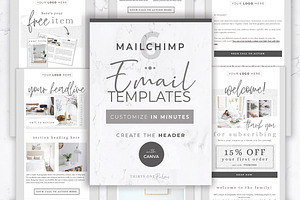 Mailchimp & Canva Templates 6 Pack