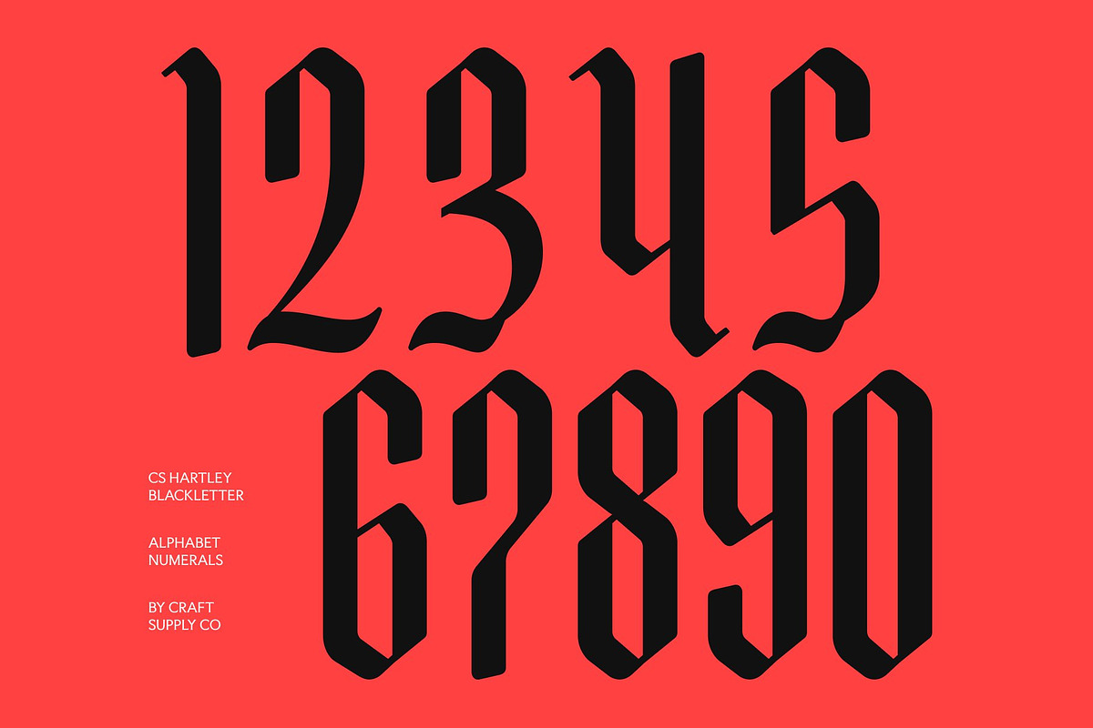 CS Hartley – Blackletter Font, a Blackletter Font by Craft Supply Co. (Photo 5 of 8)