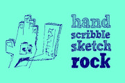 FONT Handmade Scribble Sketch Rock, a Slab Serif Font by Typo Graphic Design (Thumbnail 4 of 4)