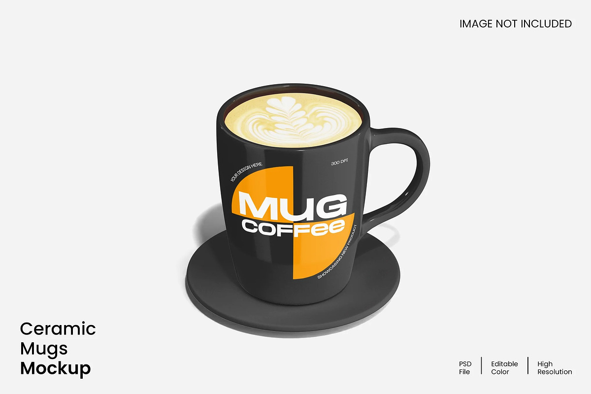 Ceramic Mug Mockup, a Household Mockup by renderstockmarket