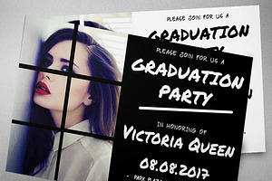 Graduation Invitation XIII, an Invitation Template by Mariyana
