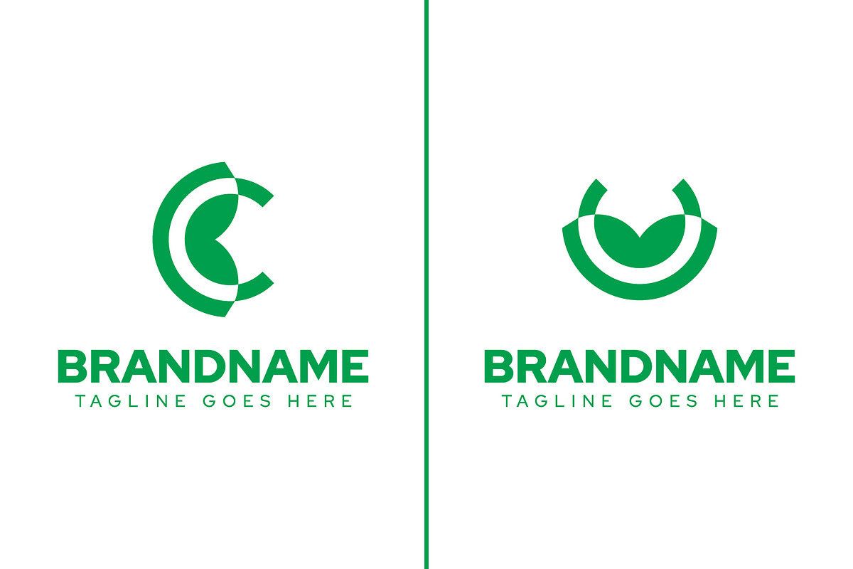 Letter C U BC UM Leaf Logo, a Branding & Logo Template by Pray Art Design Studio