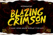 Blazing Crimson – Hand-Drawn Brush, a Blackletter Font by dansdesign (Thumbnail 1 of 12)