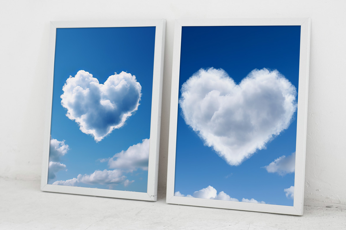 Heart Clouds. 23 images, an Object Illustration by Handmadefont (Photo 11 of 11)