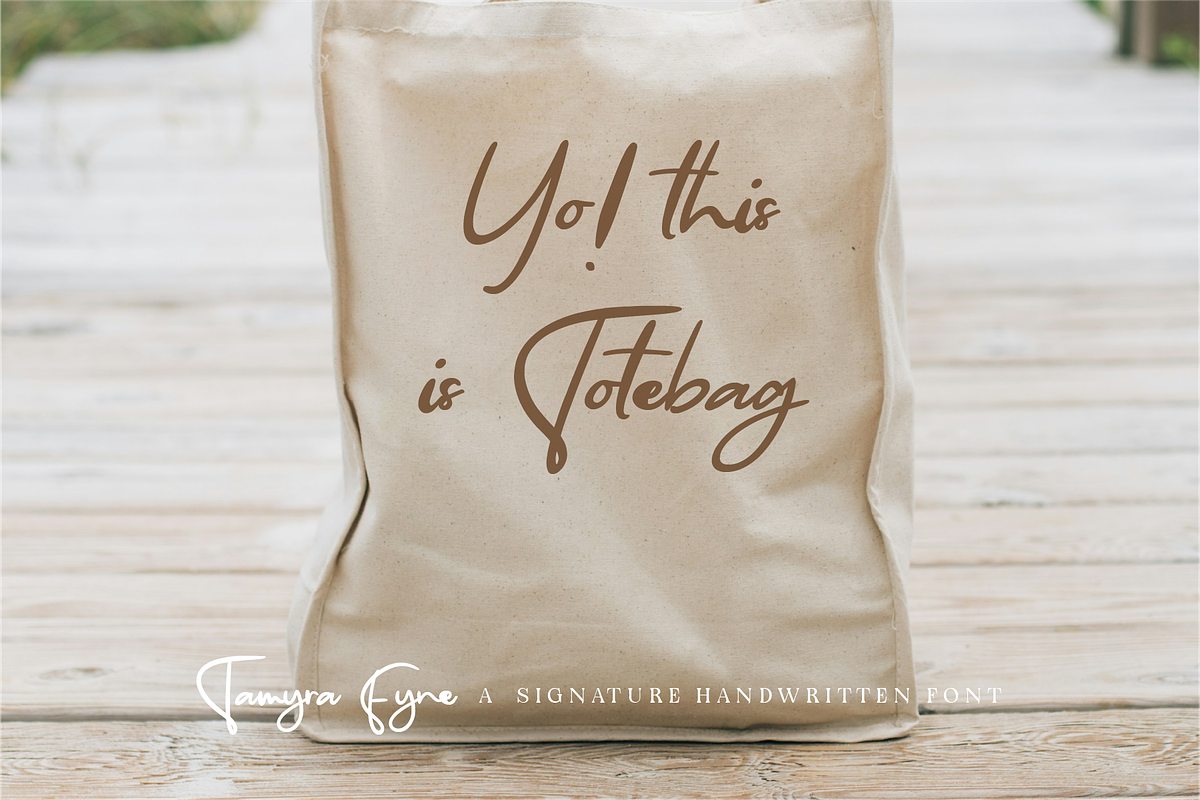 Tamyra Fyne - Bold Handwritten, a Handwritten Font by Indotype Foundry (Photo 8 of 10)