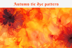 Autumn Tie Dye Pattern