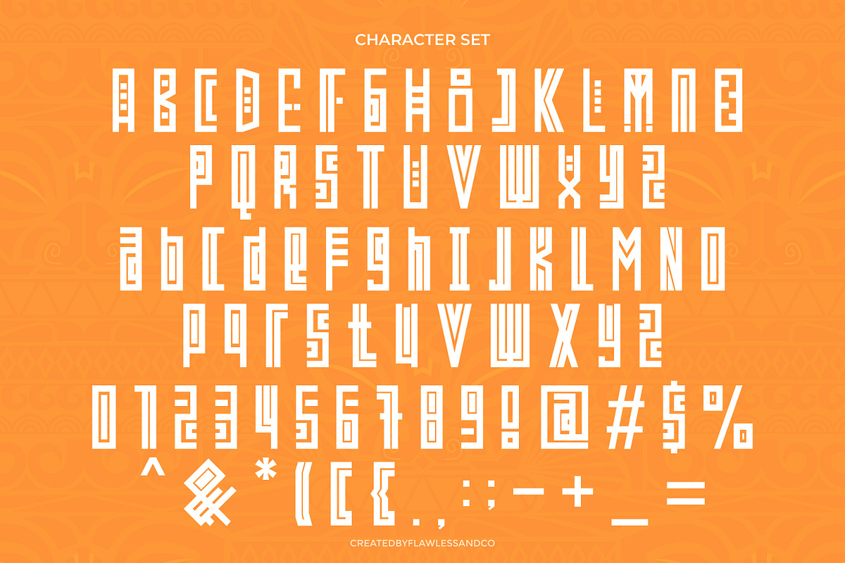 Shamans - Ethnic Decorative  Font, a Font by Flawless And Co (Photo 8 of 10)
