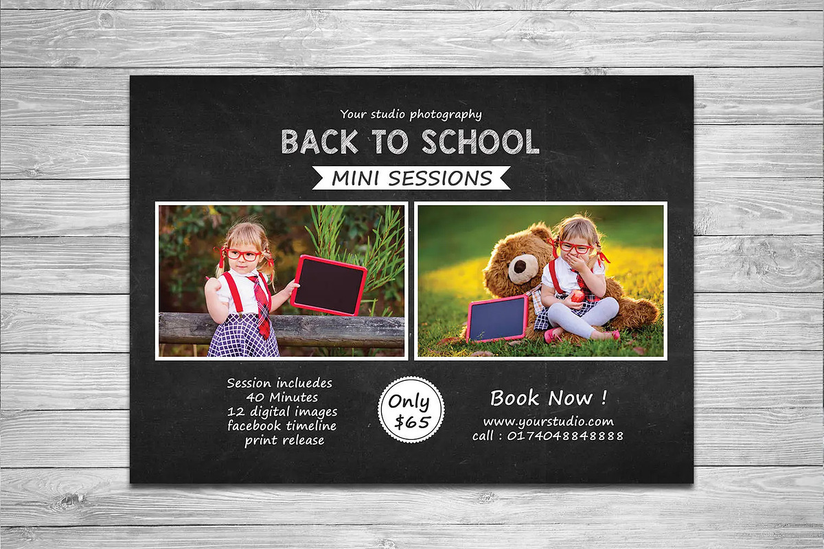Back to School Mini Session, a Brochure Template by Template Shop (Photo 2 of 3)