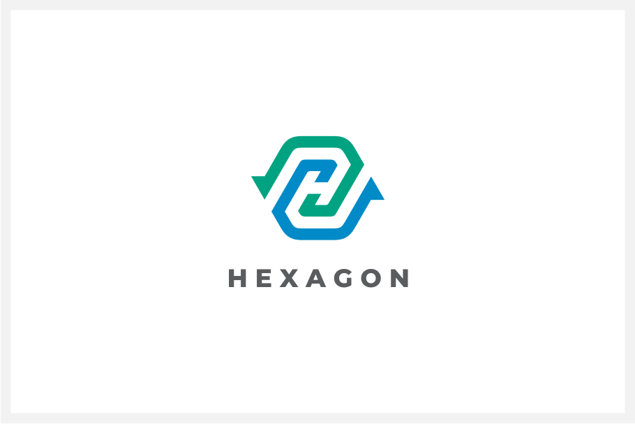 Hexagon Arrows Logo, a Branding & Logo Template by yopie