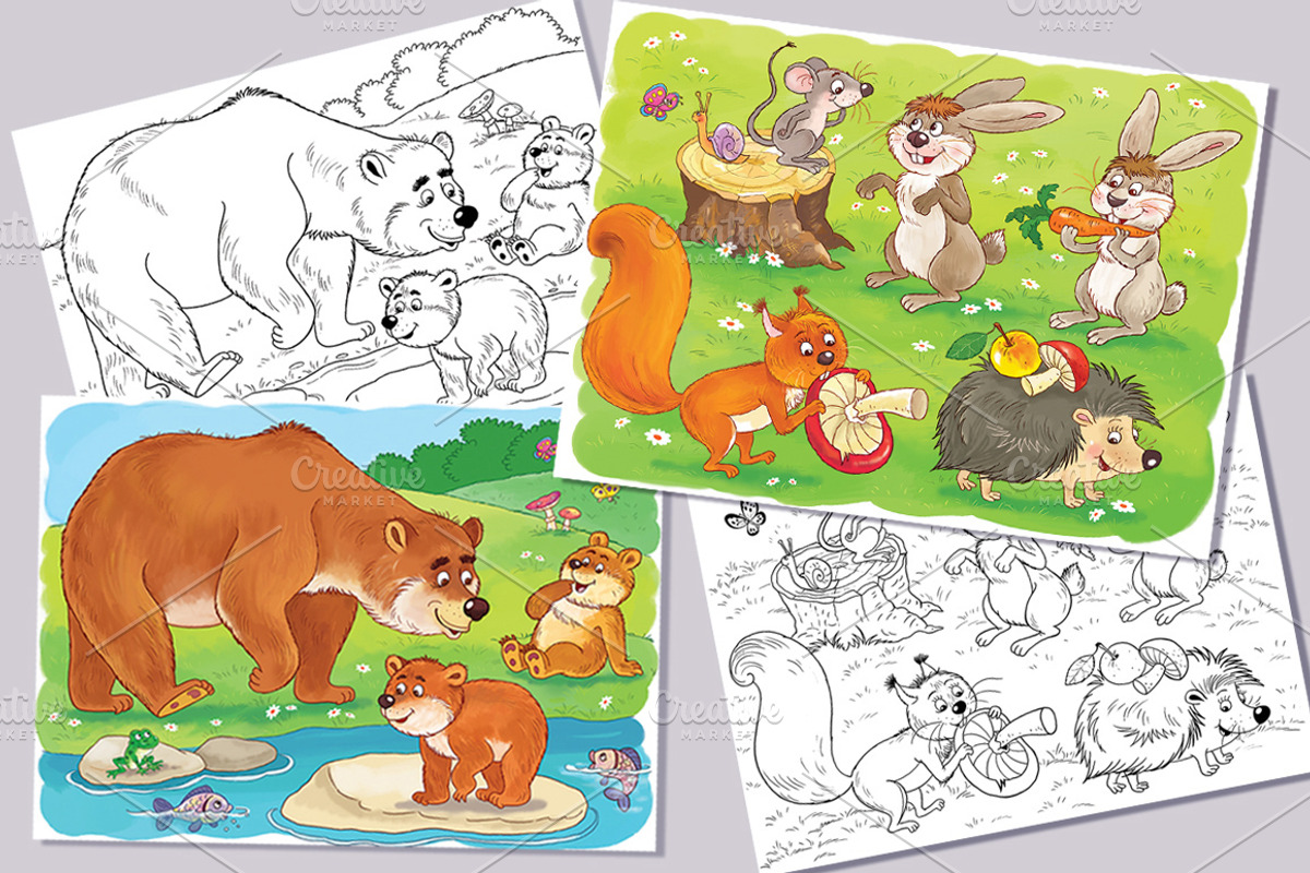 Cute woodland animals bundle, an Animal Illustration by Haso (Photo 2 of 10)