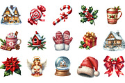 Cozy Christmas Clipart, an Illustration by Designking (Thumbnail 2 of 5)