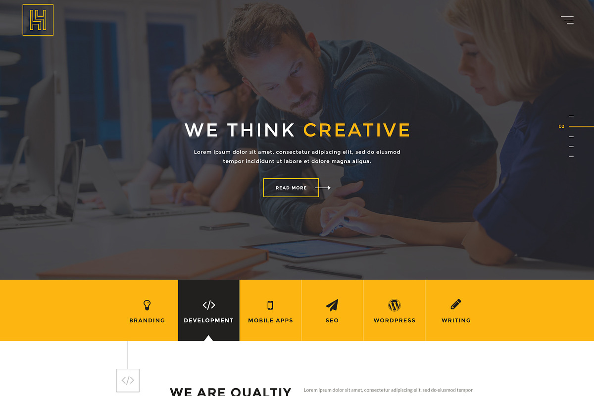 H4 Multipurpose HTML & PSD Template, a HTML Template by PSDFY (Photo 2 of 13)