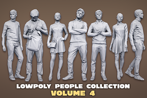 Lowpoly People Casual Pack Volume 4