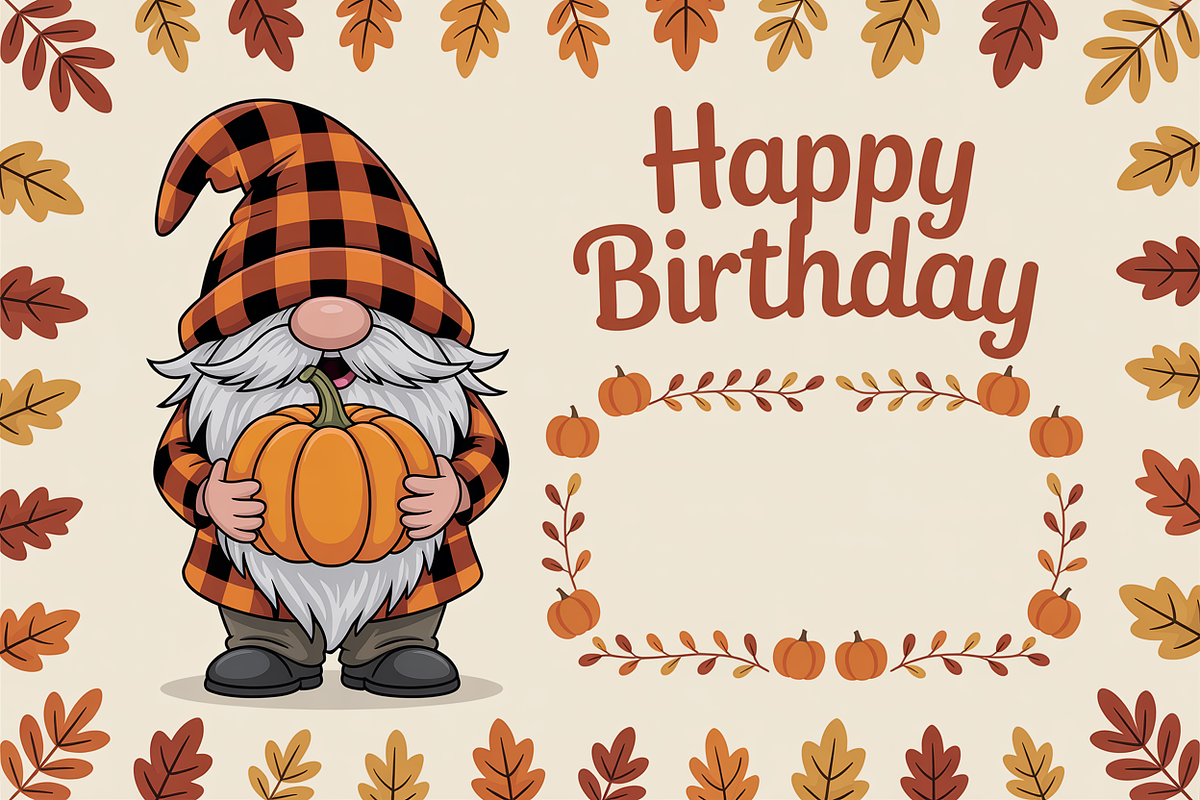 Halloween gnome with a pumpkin, an Illustration by Amazin_art (Photo 3 of 6)