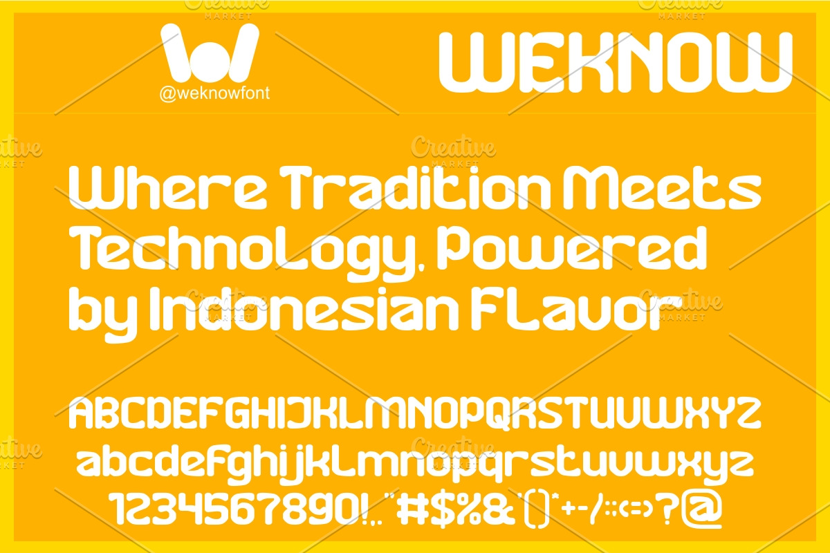 Makanan Indonesia font, a Sans Serif Font by weknow (Photo 5 of 9)