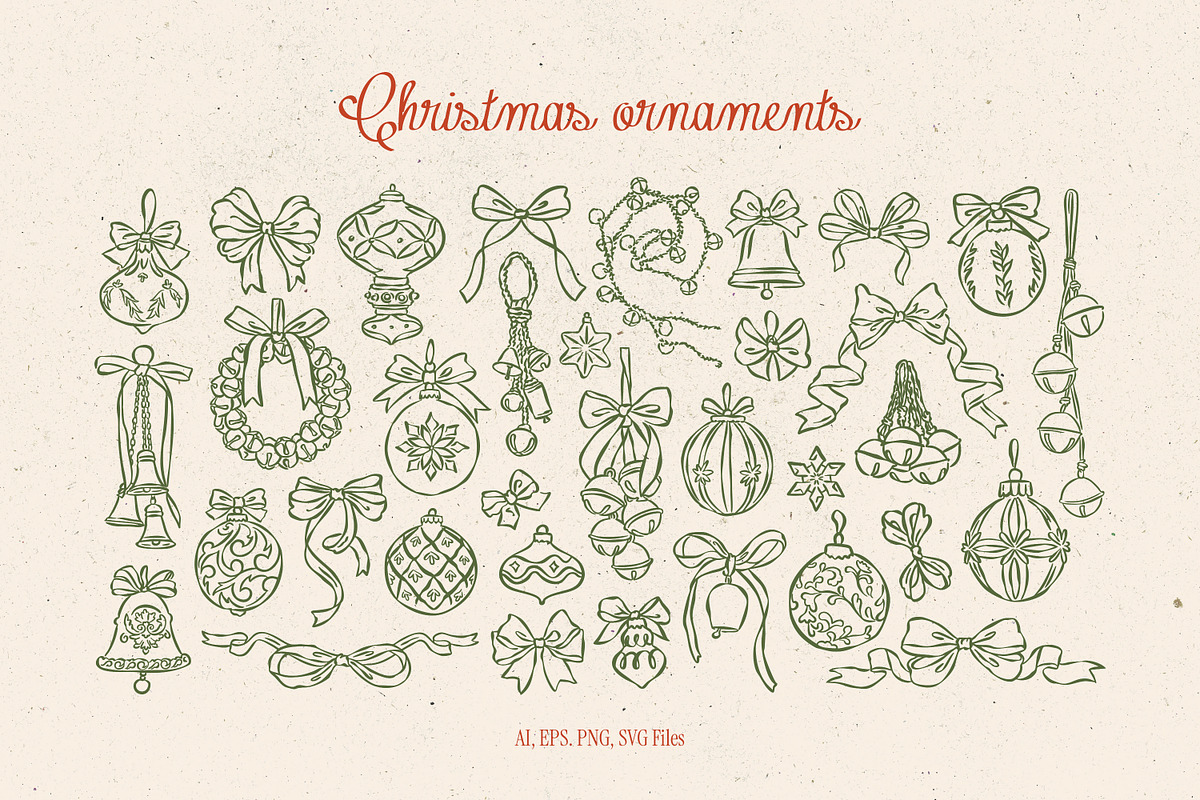 Whimsical Christmas Illustrations, an Object Graphic by DesignThatMatters (Photo 3 of 16)