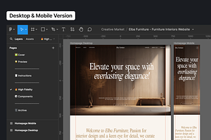 Elba - Furniture Landing Page