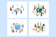 Isometric Travel Illustrations, an iPhone Mockup by Boyko Pictures (Thumbnail 9 of 10)