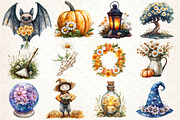 Daisy Flower & Halloween Clipart, an Illustration by Dream Creation (Thumbnail 3 of 4)
