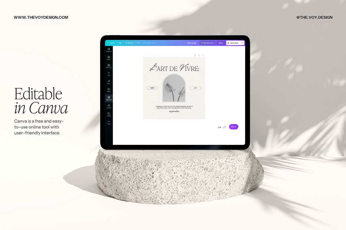 Vanilla Instagram Canva Templates, a Social Media Template by The Voy Design (Photo 2 of 10)